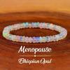 Brățară Handmade cu Mărgele de Opal, Bandă Elastică Stretch, Brățară Bangle cu Mărgele din Piatră Naturală