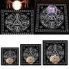 Tarots Tablecloth Rune Divinations Table Cover Astrology Oracles Board Game Mat Square Shape Pendulum Altar Table Cloth