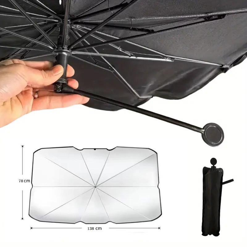 Foldable Car Windshield Sunshade - Heat Insulation & Sun Protection Curtain