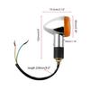 2Pcs Motorcycle Amber Bullet Turning Signal Lights Fit For Honda Shadow Sabre VT VF 700 750 1100 Intermitentes