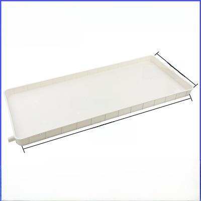 Bandeja de Plástico Rectangular con Drenaje Base para Maceta Recolector de Agua de Condensación Bandeja Larga Estrecha para Maceta