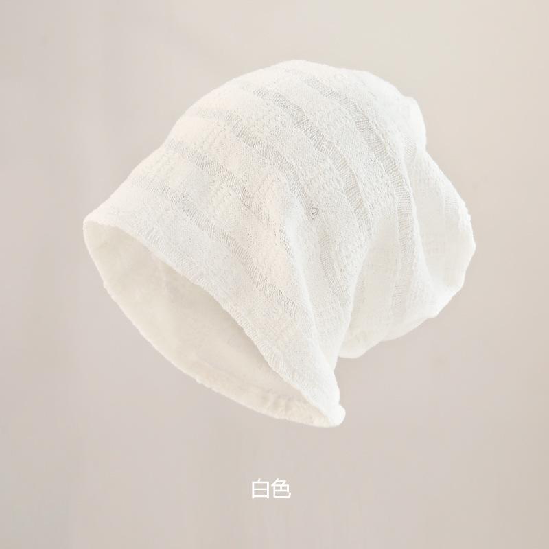 Spring and summer headgear breathable thin hot girls wear face small Internet celebrity pullover hat curling heap hat fashionable