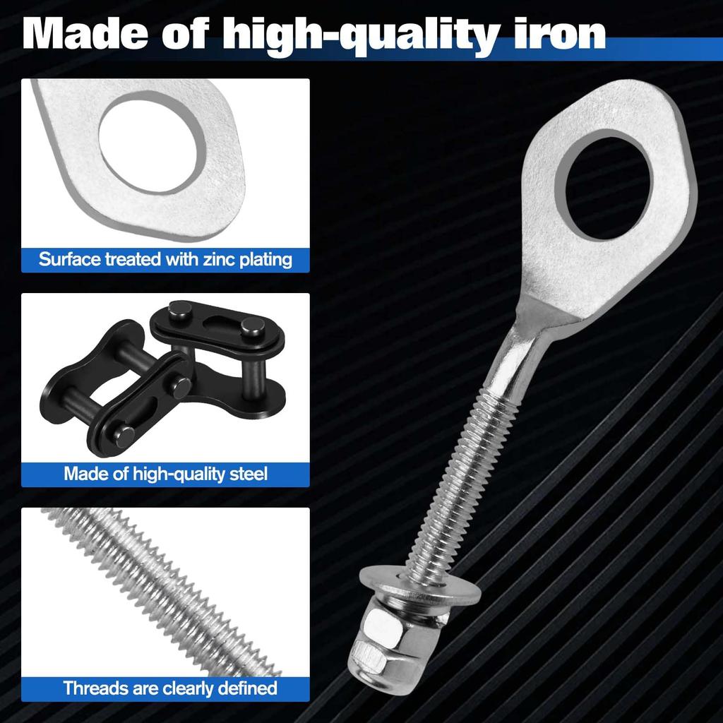SPEEDWOX Motorcycle Chain Tension Adjuster, 2 Pieces Chain Connecting Hardware,
