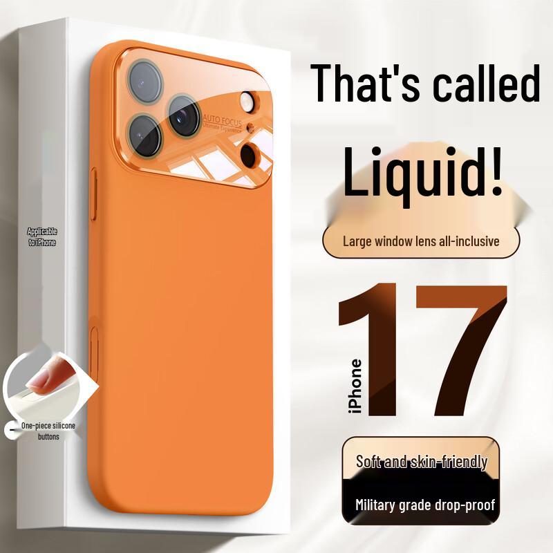 GURRS Тонкий чехол для телефона из жидкого силикона для серии iPhone 17 iPhone 17 Pro Max (6.9-inch)