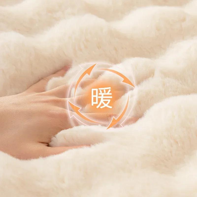 New Autumn Winter Rabbit Plush Sofa Cushion Warm, Thick, Non Slip, and Luxurious Seat Cushion Net Red Leather Sofa Cover
