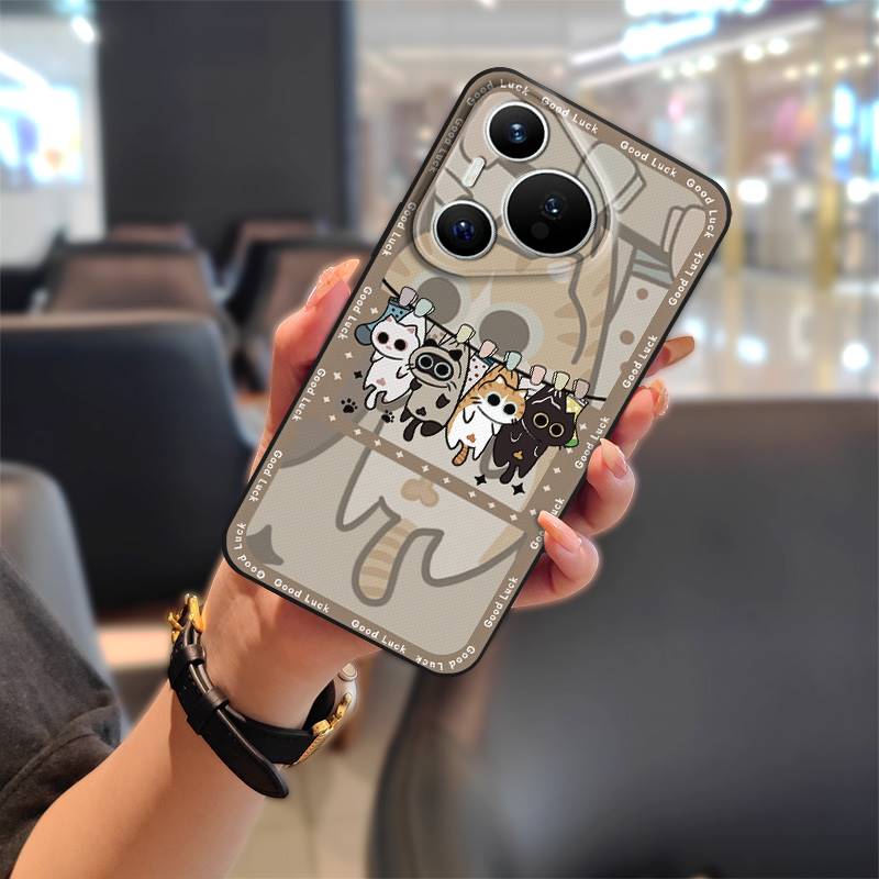 Phone Pouch Anti-dust Phone Case For Huawei P70 Pro/Pura 70 Pro+ Graffiti Cartoon Soft Case Waterproof Protective TPU