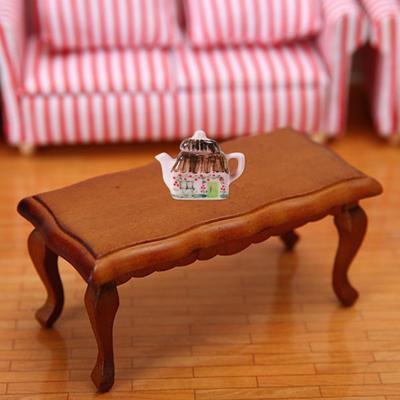 Lovely Beautifully Decorative Bright Color Doll House Drinking Tea Utensil Miniature Ornament for Gift Dollhouse Water Kettle