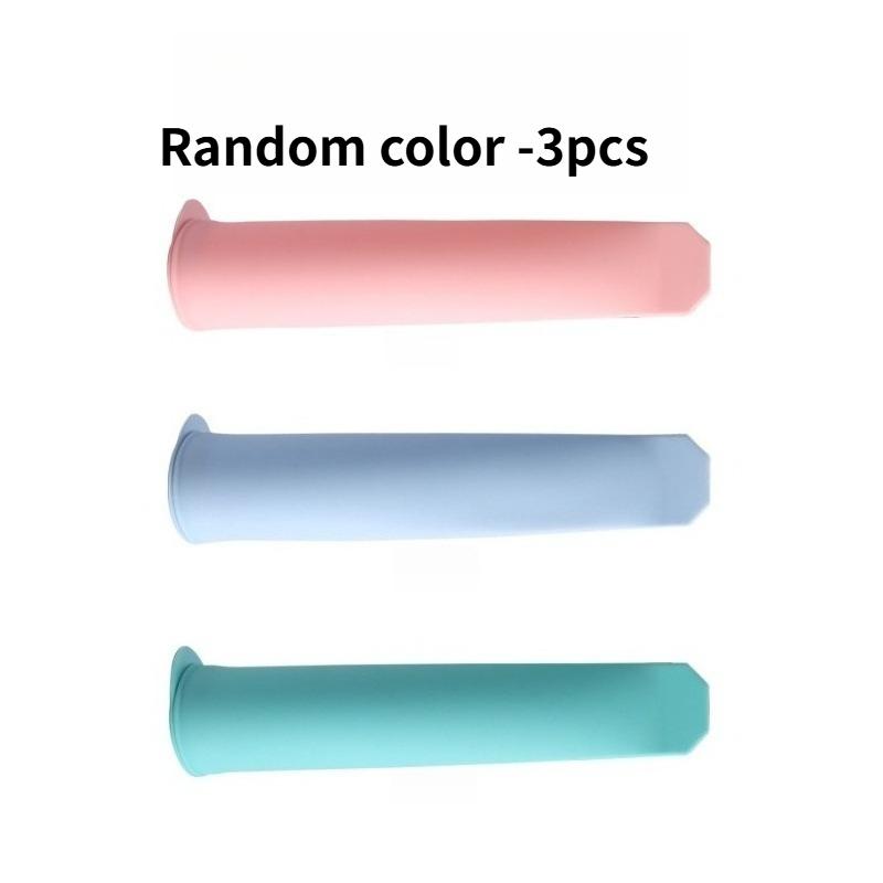 Popsicle Mold Silicone Ice Maker With Lid Easy Demoulding Tray For Ice Cream Baby Food And Daily Frozen Snacks Random color
