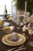 Vetro Felice Medium Plate, Western Tableware, Gold, 21.5cm, Happy Glass Flash, 349122P