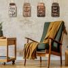 Coffee Bar Accessories 4Pcs Wooden Wall Sign, Farmhouse Rustic Mason Jar Hanging Restaurant Decorative Wood Plaque Decoration, Art for Cafe