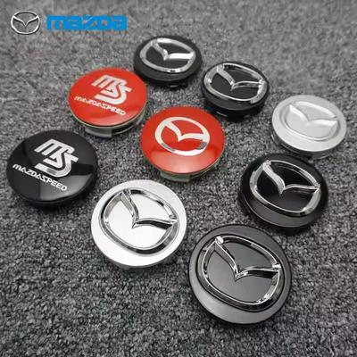 4 Stück/Set 56mm Felgennabendeckel Logo Nabenkappe Abzeichen Emblem Auto Zubehör Für Mazda 2 3 4 5 6 7 8 323 626 CX-3 5 8 MX-5 30 RX-8