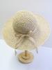 Ladies' Summer Solid Color Hollow Out Large Brim Beach Sun Hat, Pure Straw Crochet Sun Hat Suitable For Hiking