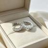 Silver Rhinestone Crystal Hoop Earrings for Women Girls Newest Luxury Romantic Earrings Fashion Jewelry Gifts