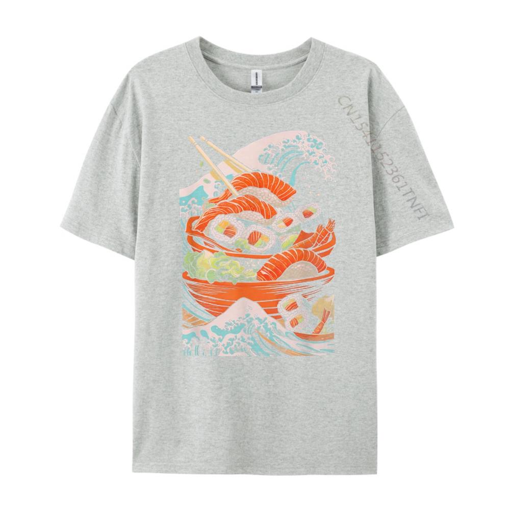 Lustige Japanische Lebensmittel Sushi Kawaii Sushi Liebhaber Anime Otaku Grafik T-Shirts Herren Lustiges T-Shirt Große Größe Ästhetisch