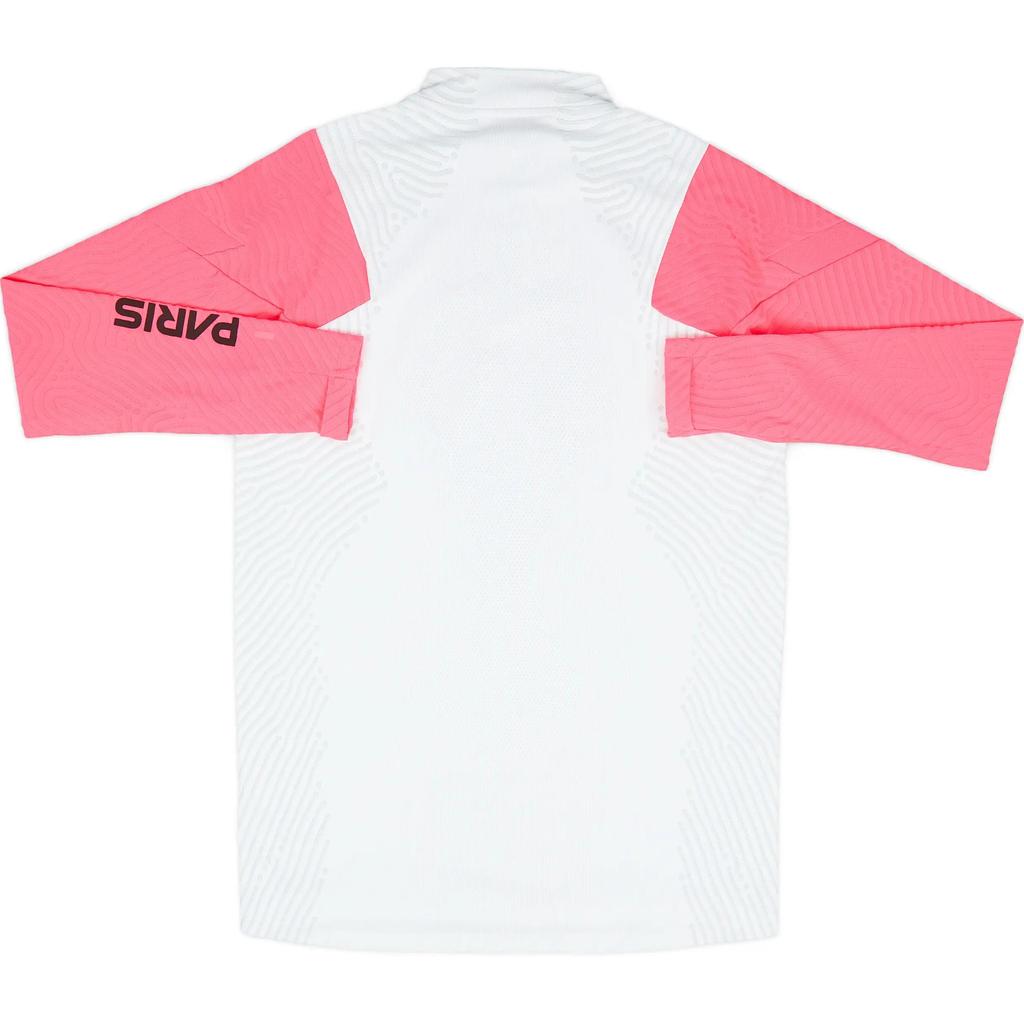 Jordan Paris Saint-Germain X Air 2020-21 Player Issue Vaporknit Zip Fashion Comfortable Versatile Pullover Football Jersey Men Tops White DC0926-100