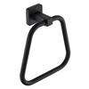 Elegant Trapezoid Towel Hook with Matte Black Finish Rustproof Corrosion Resistant Hanger for Indoor Use
