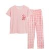 Women's Pajamas Summer Short-sleeved Trousers New Plus Size Sweet Age-reducing Women's Loungewear Thin Suit