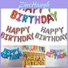 Festive Pink Happy Birthday Balloon Banner For Charming Party Decorations