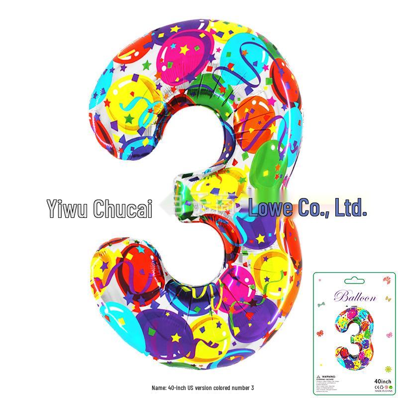 Décoration Bandeau Rayé à Carreaux Vache Dégradé 40" - Grand Chiffre pour Scène de Fête d'Anniversaire de Bébé