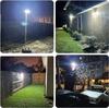 278LED Solar Lights with Motion Sensor Light 4 Mode Outdoor Waterproof 4 Head Solar Security Floodlights for Yard Garden Garage