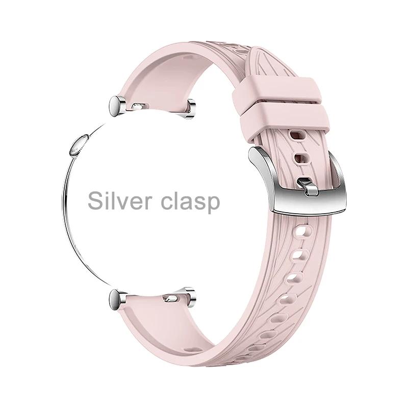 Cinturino in Silicone da 18 mm per Huawei Watch 5 42mm Cinturino di Ricambio Sportivo per Huawei Watch GT5 41mm GT5pro 42mm Braccialetto Cinturino