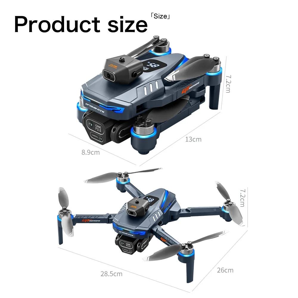 NEW for Genuine GT8 Drone 8K Professional Dual Camera FPV GPS Brushless Motor Optical Flow Hovering Folding Quadcopter 4k 6K 8K RC Dron Toy Gift