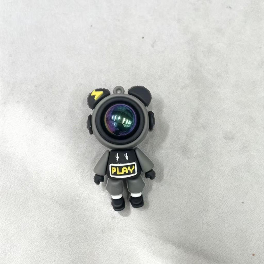 Creative Cartoon Lightning Astronaut Keychain & Backpack Pendant - Trendy Toy & Small Gift
