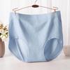 Plus Size Modal Cotton Seamless Mid-High Waist Triangle Panties for Women