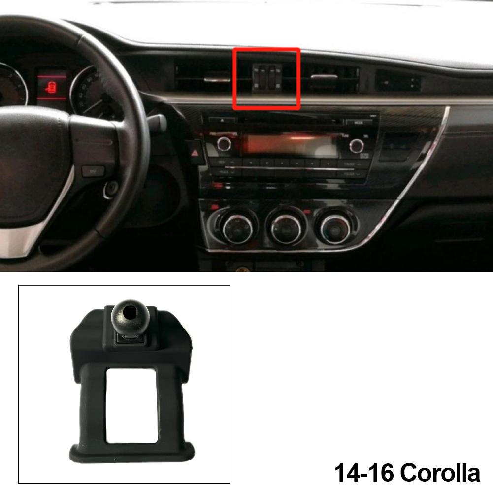 Biltilbehør Interiør Telefonholder Base For Toyota Corolla Camry CHR RAV4 Avalon Prado Highlander 4RUNNER Uten Brakett