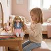Lifelike 22 Inch Reborn Baby Girl Dolls Betty Full Silicone Body Simulation Doll Realistic Curvy Long Hair Rebirth Dolls for Children Holiday Gifts
