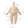 YMY 8.8cm Pear-Shaped Doll Body with YMY 1/12 Scale Cute Fat Action Figure, Light Tan, Suitable for New Year's Gifts, with 1/8 BJD and GSC Doll Heads