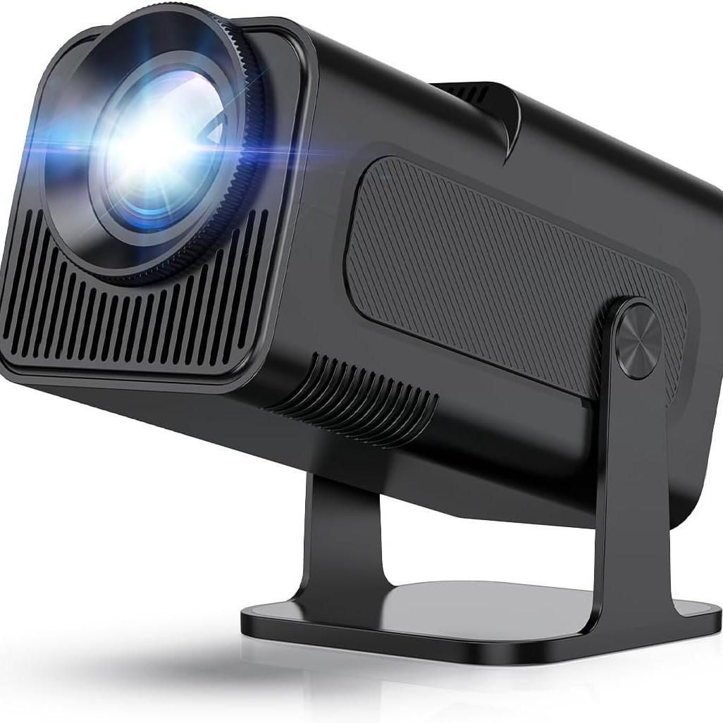 

HY320mini Android Projector 1280x720P Dual WIFI6 200 lumens Outdoor Home Theater Portable Proyector, hy300 Projector UK Plug чорний