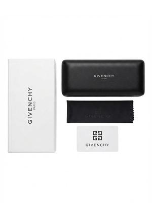 Givenchy Brillenetui Set Hartleder Sonnenbrillen Aufbewahrungsbox mit Reinigungstuch Original Geschenkbox Brillen Schutz Reise Zubehör