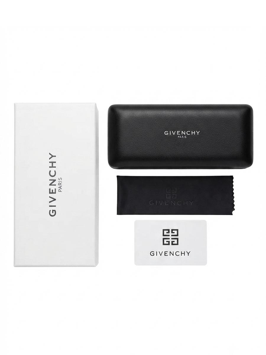 Givenchy Brillenetui Set Hartleder Sonnenbrillen Aufbewahrungsbox mit Reinigungstuch Original Geschenkbox Brillen Schutz Hülle Reise Zubehör schwarz