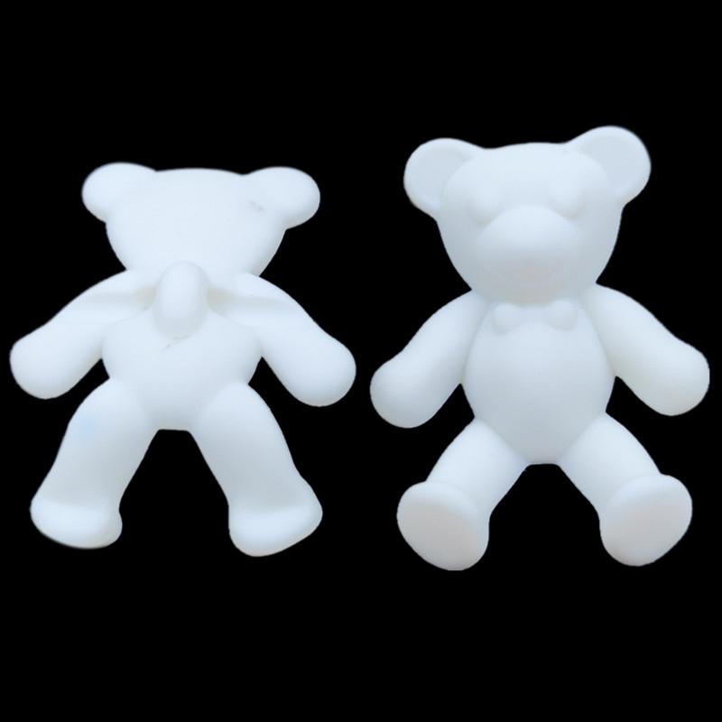 33x30mm 10 Stück Lose Perlen DIY Für Matte Bären Schmuckherstellung Halskette Armband Bonbonfarbe Anhänger