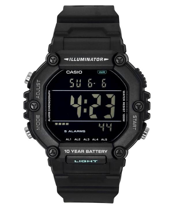 Casio Цифровые Кварцевые Часы AE-1600HX-1BV с Экстра-длинным Ремешком 100M Унисекс чёрный