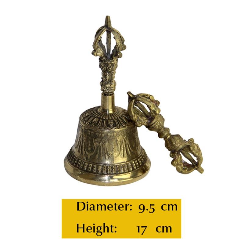 Tibetan Buddhist Meditation Bell and Dorje Set  Shiplies Extra Loud Multi-Purpose Hand Call Bell