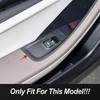 Window Glass Lifting Buttons Panel Decoration Cover Trim For BYD Qin PLUS  LHD Carbon Fiber Color Interior Accessories