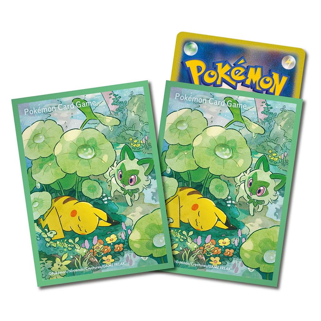 Center Original Card Game Deck Shield Pikachu Meowth Pokémon Pokémon & [Green]