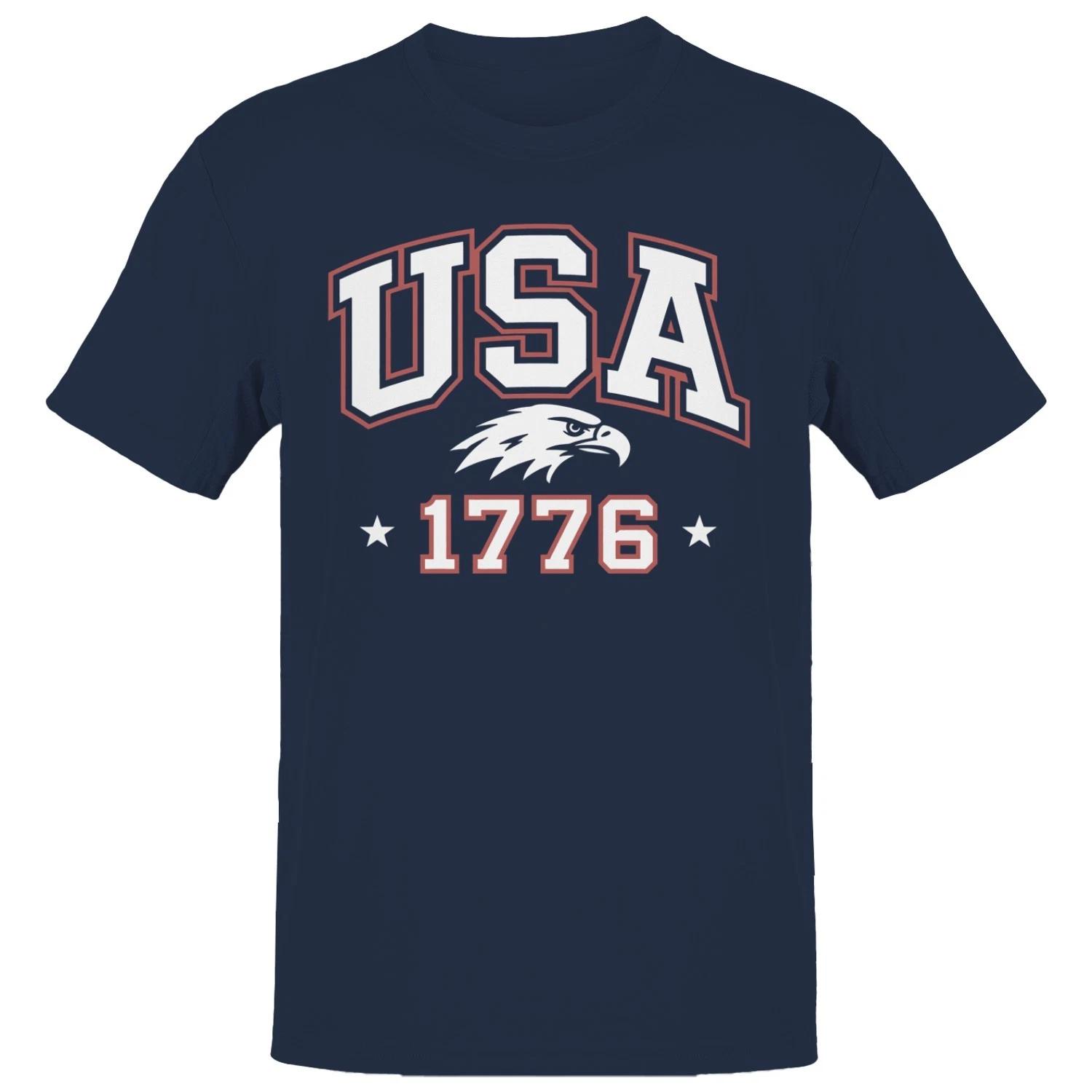 USA 1776 Patriotic Eagle Graphic Men s T-shirt XXXL