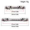 1Pair  Stainless Steel Drive Shafts Driveshaft for AXIAL SCX30 1/30 RC Crawler Cars Upgrade Parts