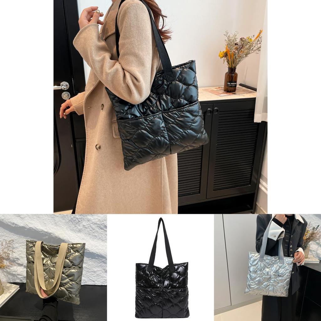 Elegant Luxurious Cotton Tote Bag For Women Large Capacity Available In Three Colors