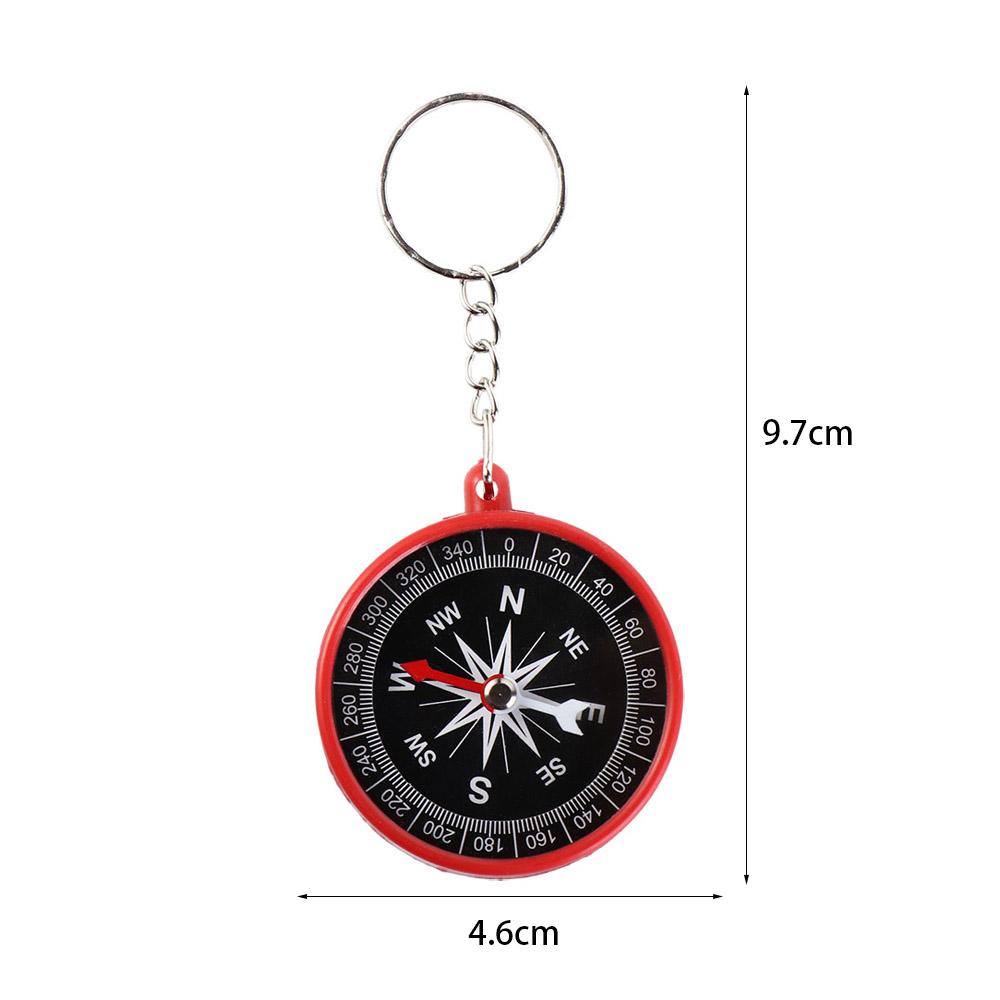 Hiking Pocket Compass Keychain Climbing Navigation Tools Mini Compass Pendant Hanging Accessory
