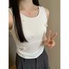 Design Sense Niche Bow Sling Vest Summer New Slim Slim Slim Bottom Spice Girl Sleeveless Short Top