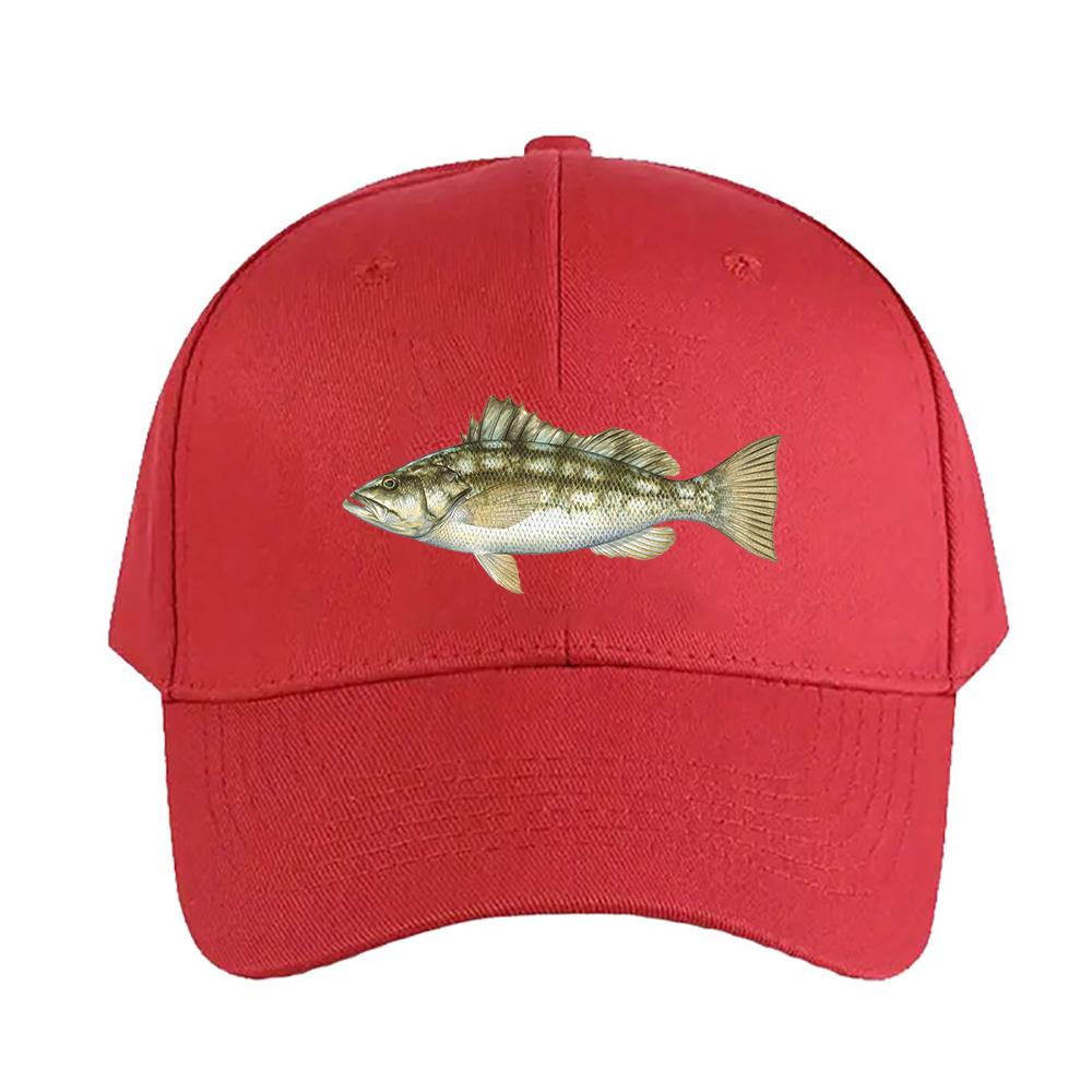 Seabass Shaped Caps Summer Adult Baseball Cap Adjustable with Curved Brim Duckbill Hat Protection Sun Hats Casual