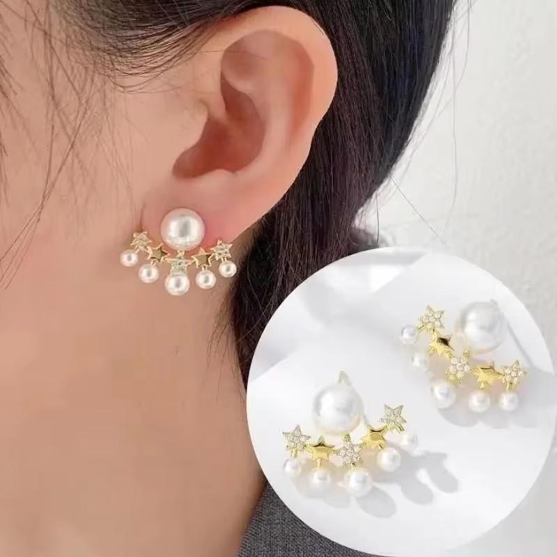 Korean Fashion Zircon Drop Earrings for Women Jewelry 2026 Trending New Luxury Women's Geometric Hoop Earrings Pendientes Gifts