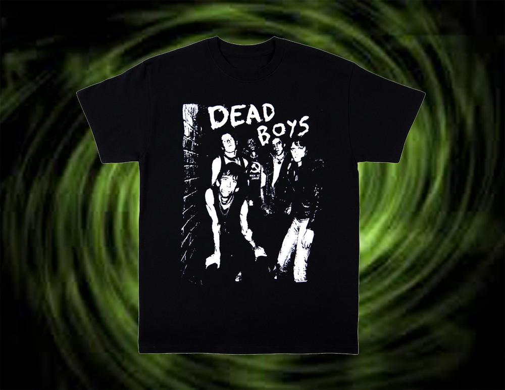 DEAD BOYS Музыкальная группа Короткий рукав Черный Все размеры Унисекс Футболка Т-Ширт EE73 Унисекс Футболка XXXXL