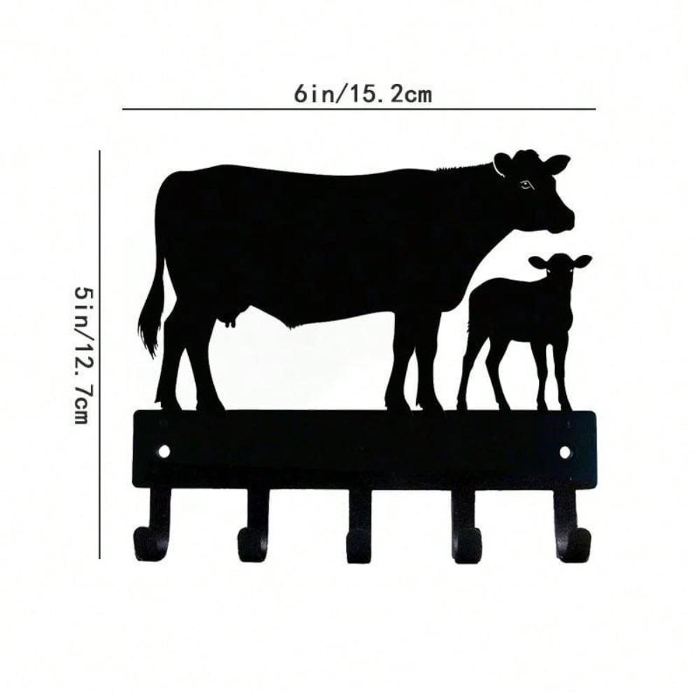 Black Metal Wall Hook Decor Rustproof for Living Room Bedroom Festival