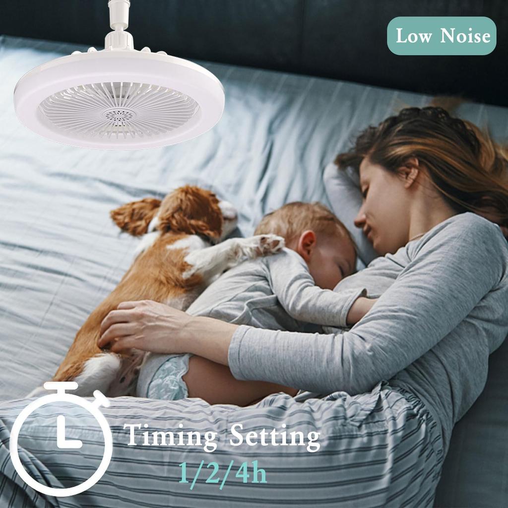 LED Ceiling Fan with Lights 30W Ceiling Fan Lights with Remote Control 3 Color Dimmable for Living Room Dining Room Bedroom Office