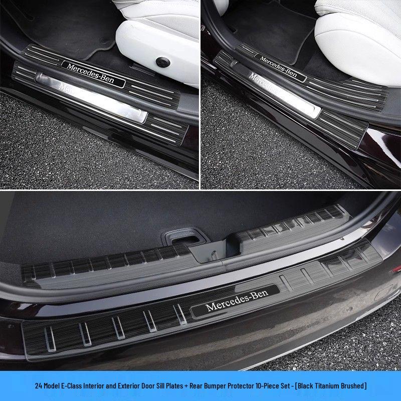 Mercedes-Benz E-Class E300L/E260L 2024-25 Door Sill Scuff Plates & Trunk Protector Welcome Pedal Decoration